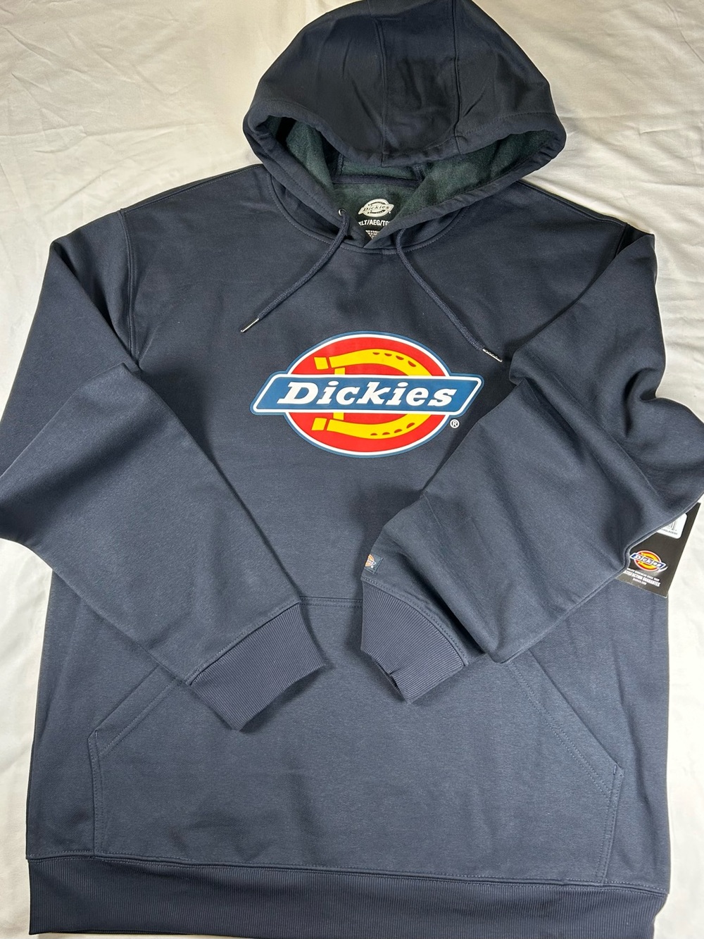 Dickies Navy Hoodie with Red, Yellow and White Logo